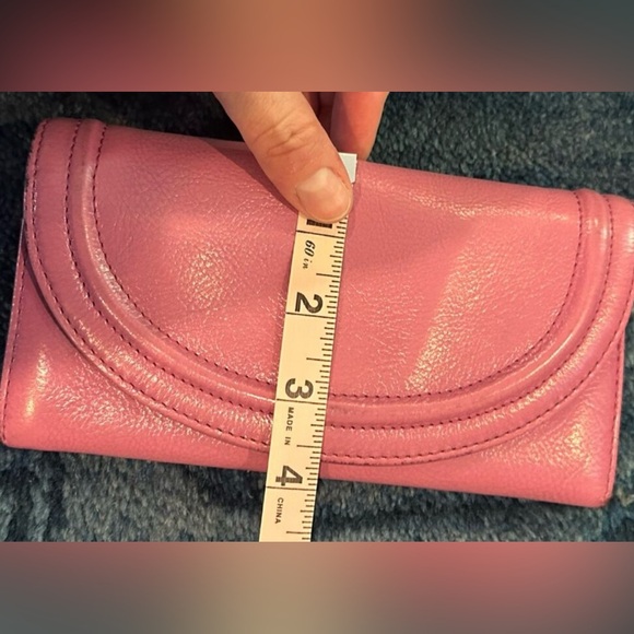 HOBO | Women’s Pink Long Leather Wallet - Picture 14 of 15